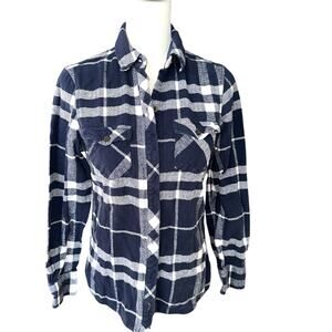 Field and Stream Women's Blue and white Flannel  Small